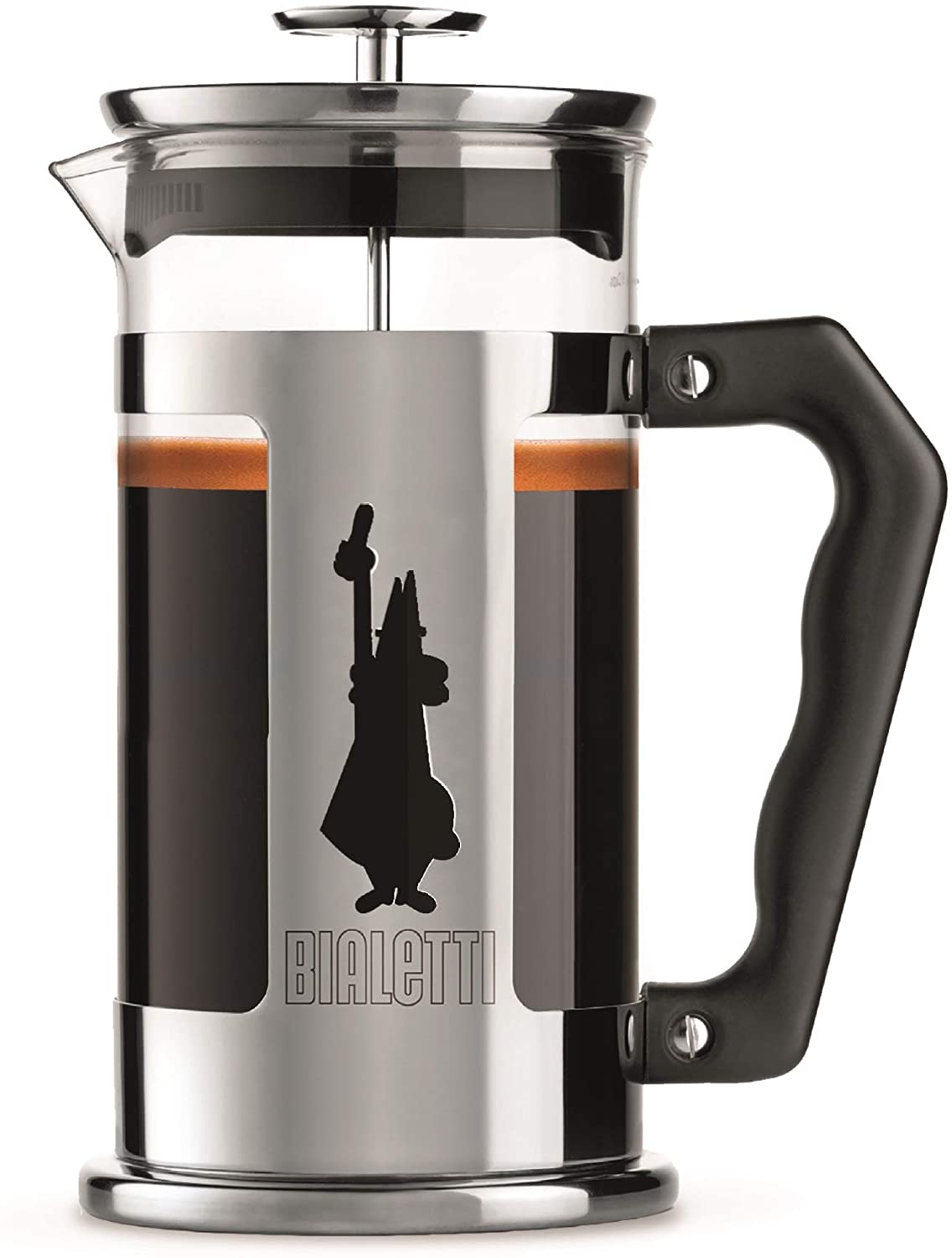 Bialetti Preziosa Kaffeebereiter Teebereiter Espressokocher Silber 0,35L French