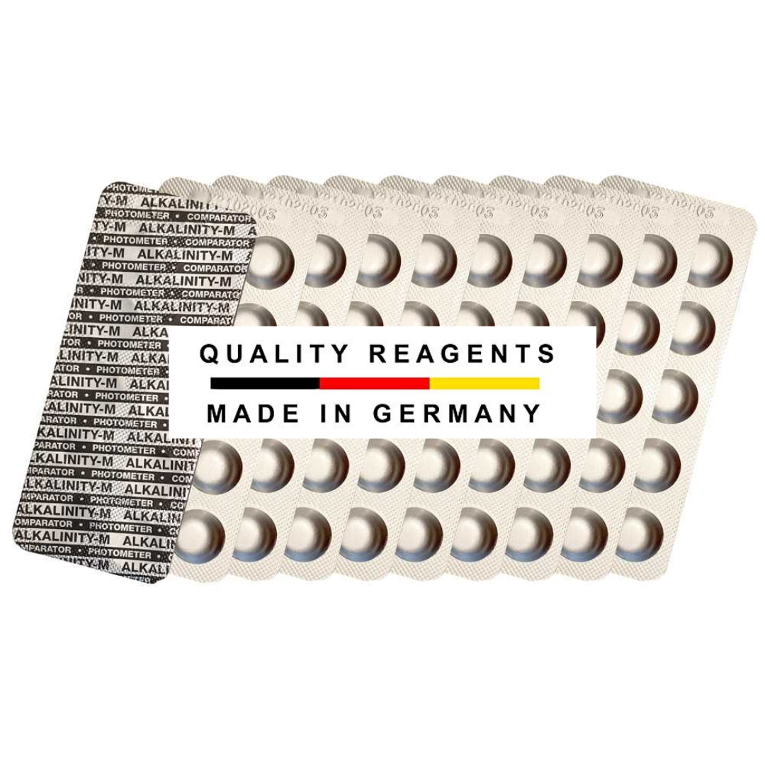 Testtabletten für Photometer / elektr. Wassertester 100x Alkalinity-M