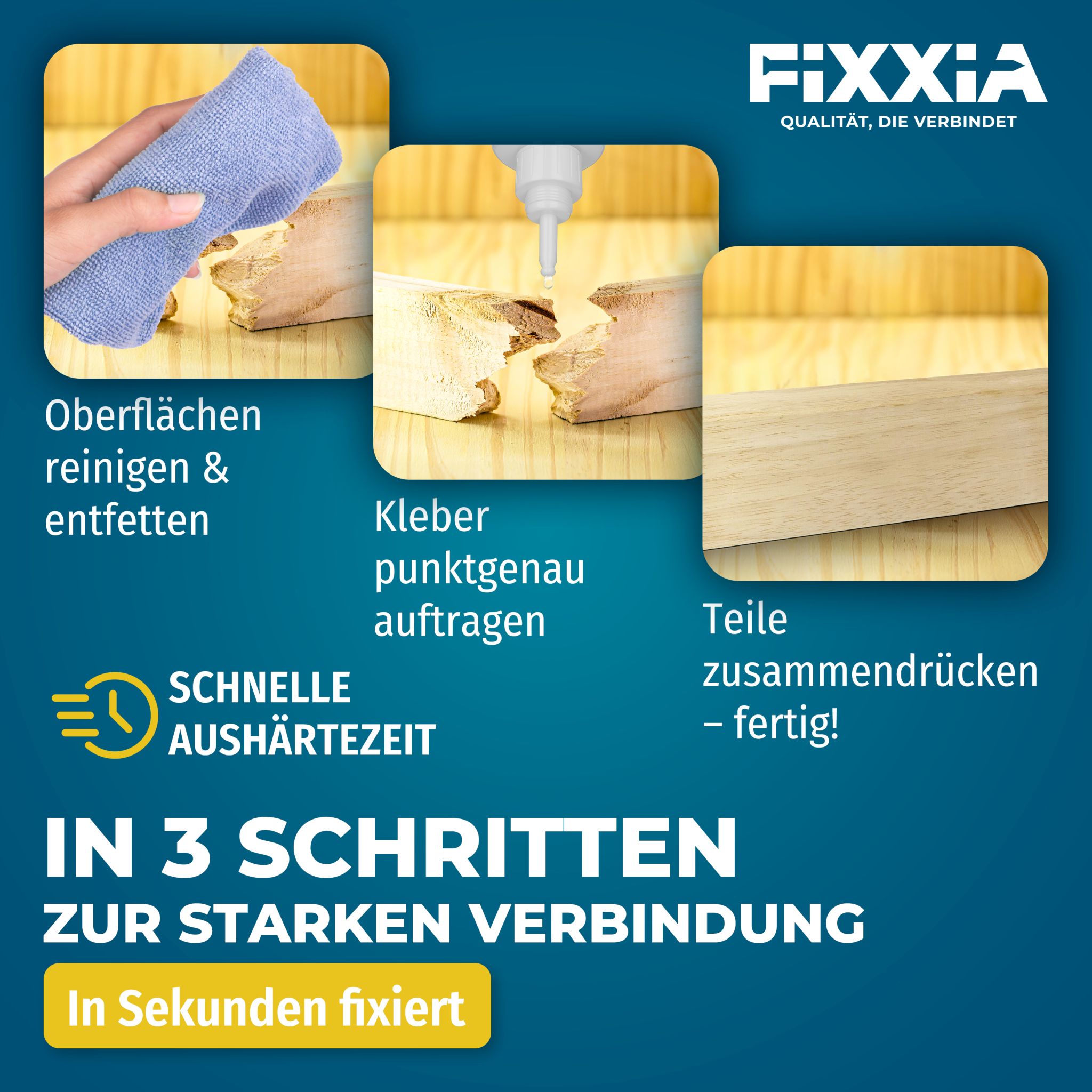 FIXXIA Sekundenkleber extra stark flüssig oder dickflüssig transparent