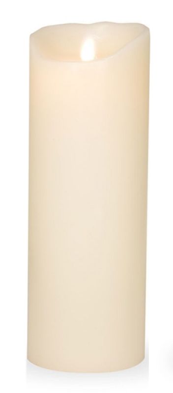 Sompex Flame LED Echtwachskerze elfenbein 8x23cm