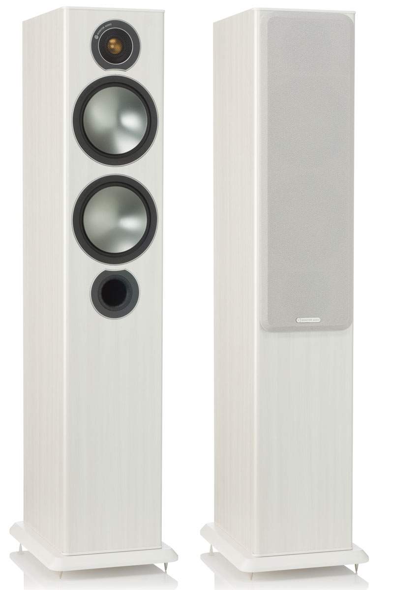 Monitor Audio Bronze 5 Standlautsprecher Esche weiß [Paar]