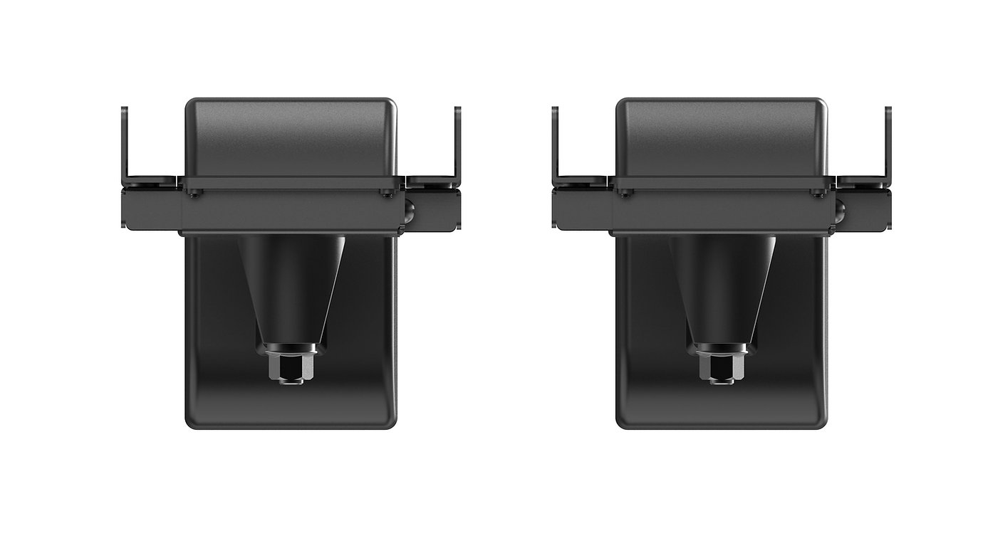 NorStone 1 Paar Wandhalterungen für Lautsprecher, Deckenhalterungen, schwarz