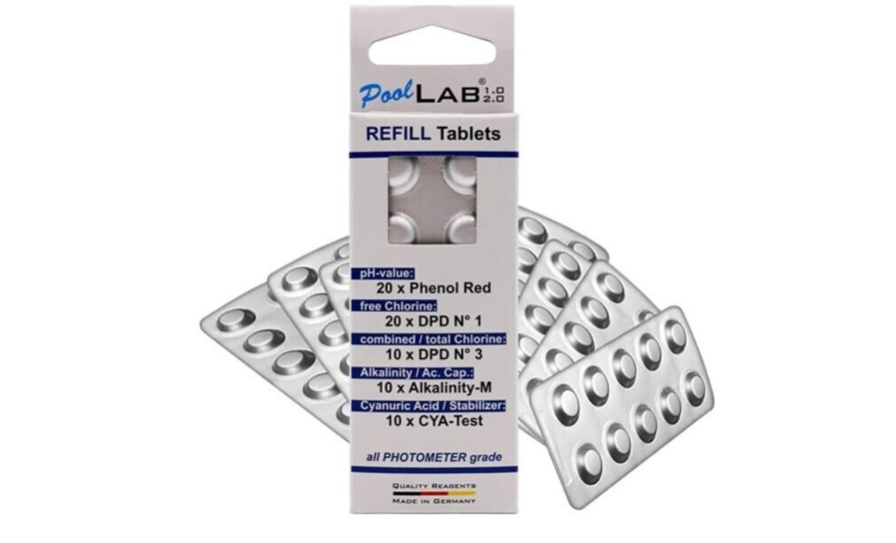Refill Pack für Photometer 70 Tabletten (Phenol Red, DPD1, DPD3, Alkality M, CYA)