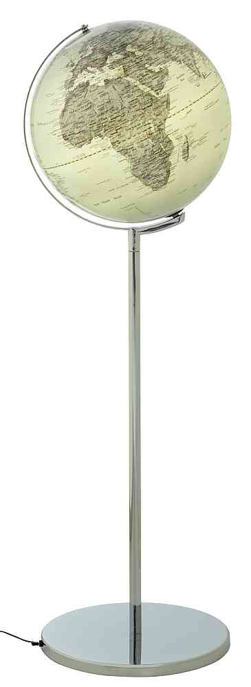 emform Standglobus 43cm beleuchtet Sojus Silver, silber, politisch