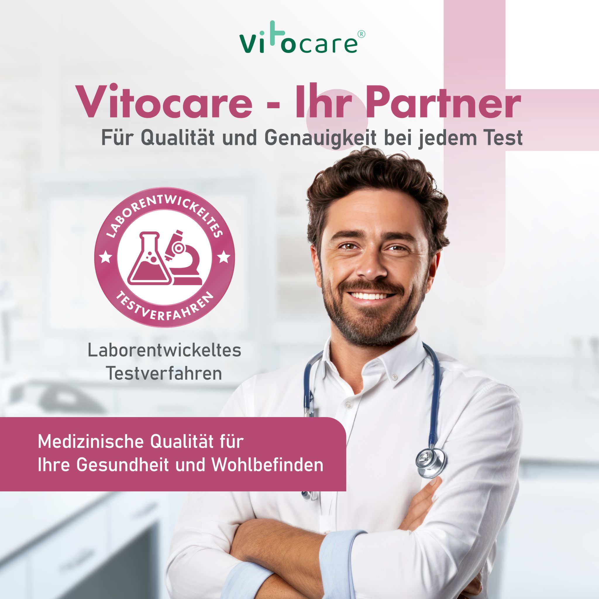 Vitocare Keton-Teststreifen 125 Stück Schnelltest für Zuhause