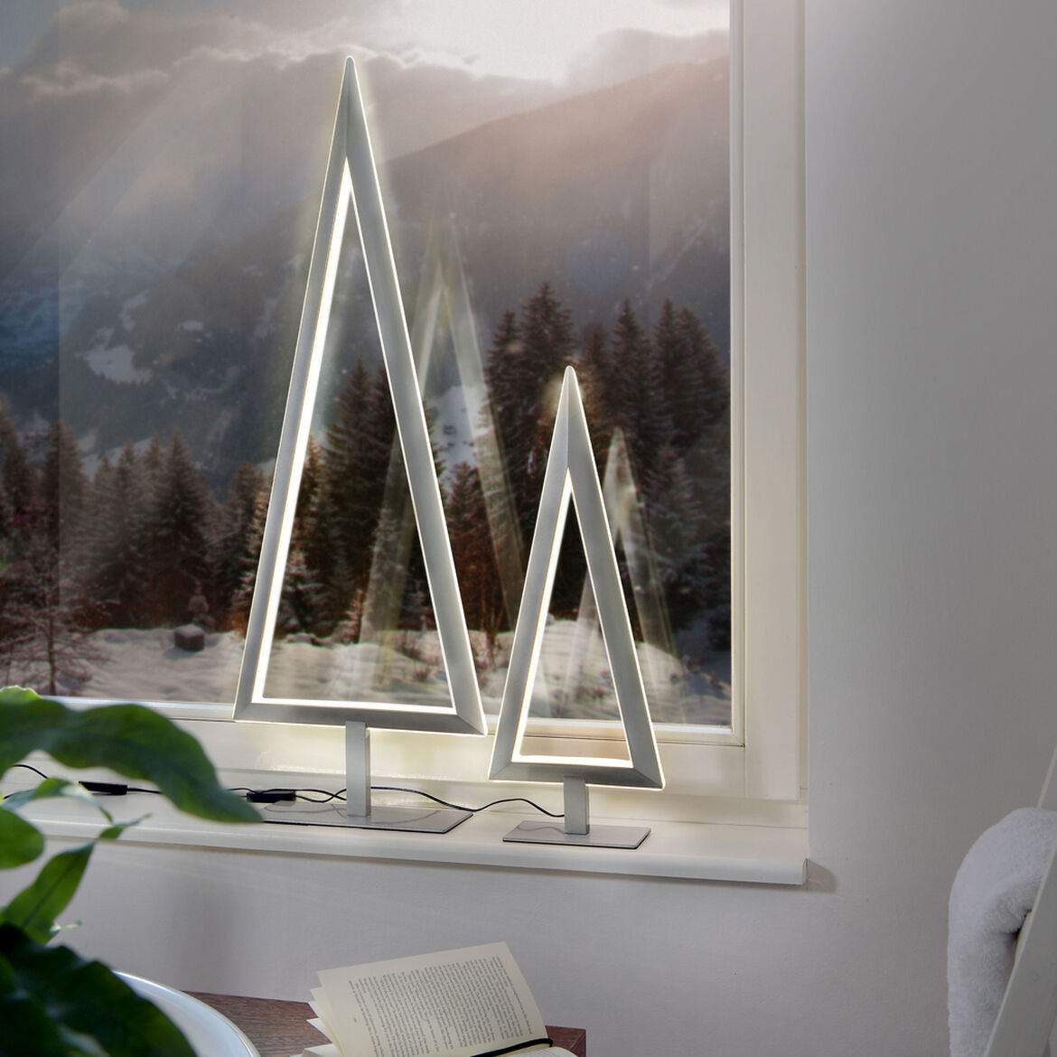 Villeroy & Boch WIEN Tischleuchte 53cm silber