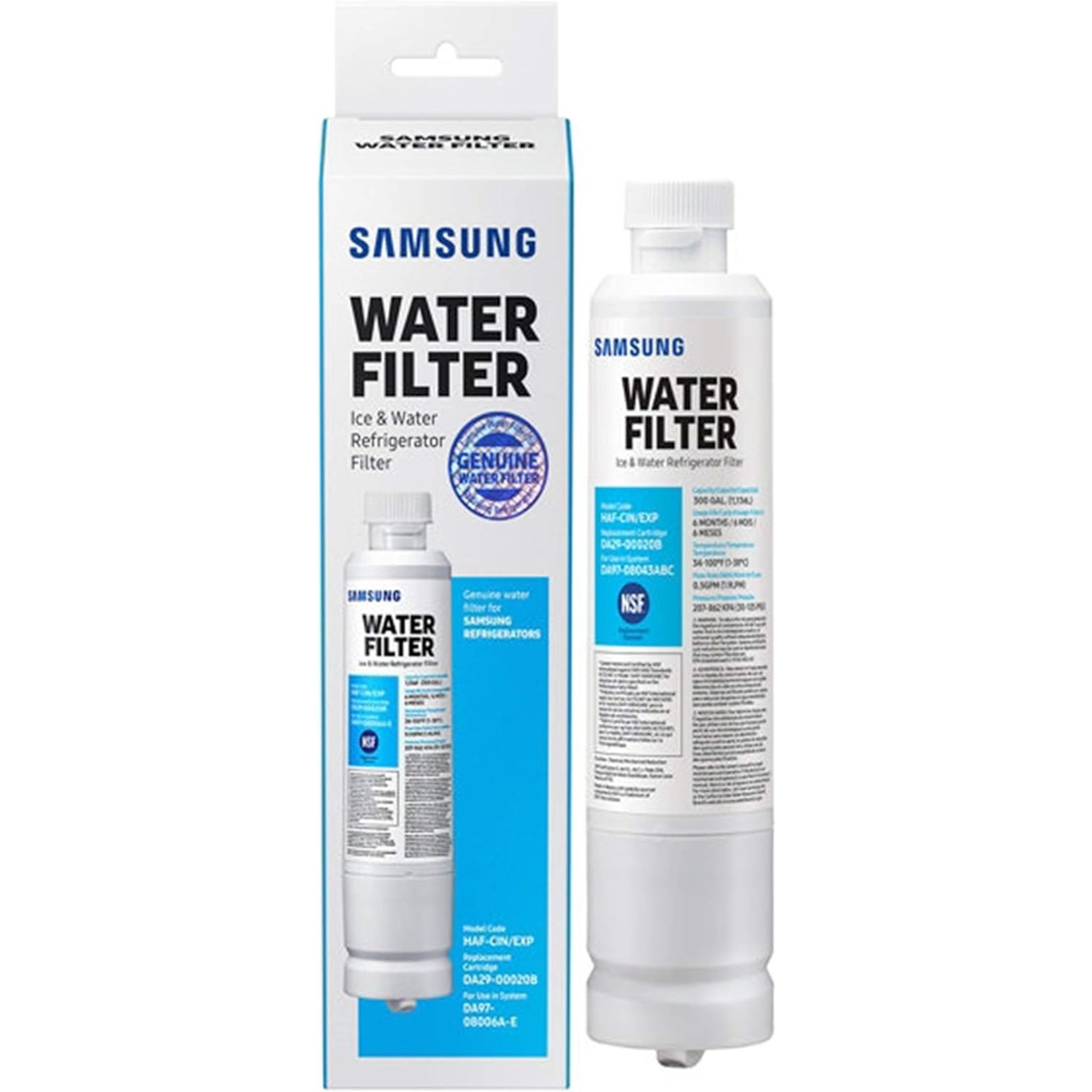 4x Samsung DA29-00020B HAF-CIN/EXP Wasserfilter Weiß für Kühlschrank