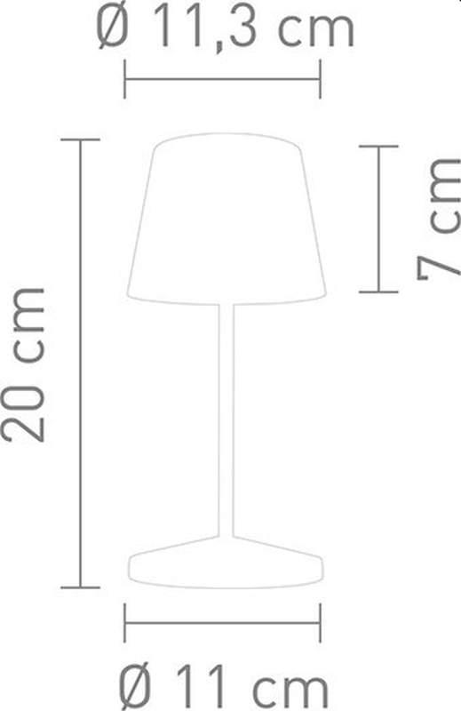 Villeroy & Boch Tischleuchte Seoul 2.0 weiß LED dimmbar 20cm