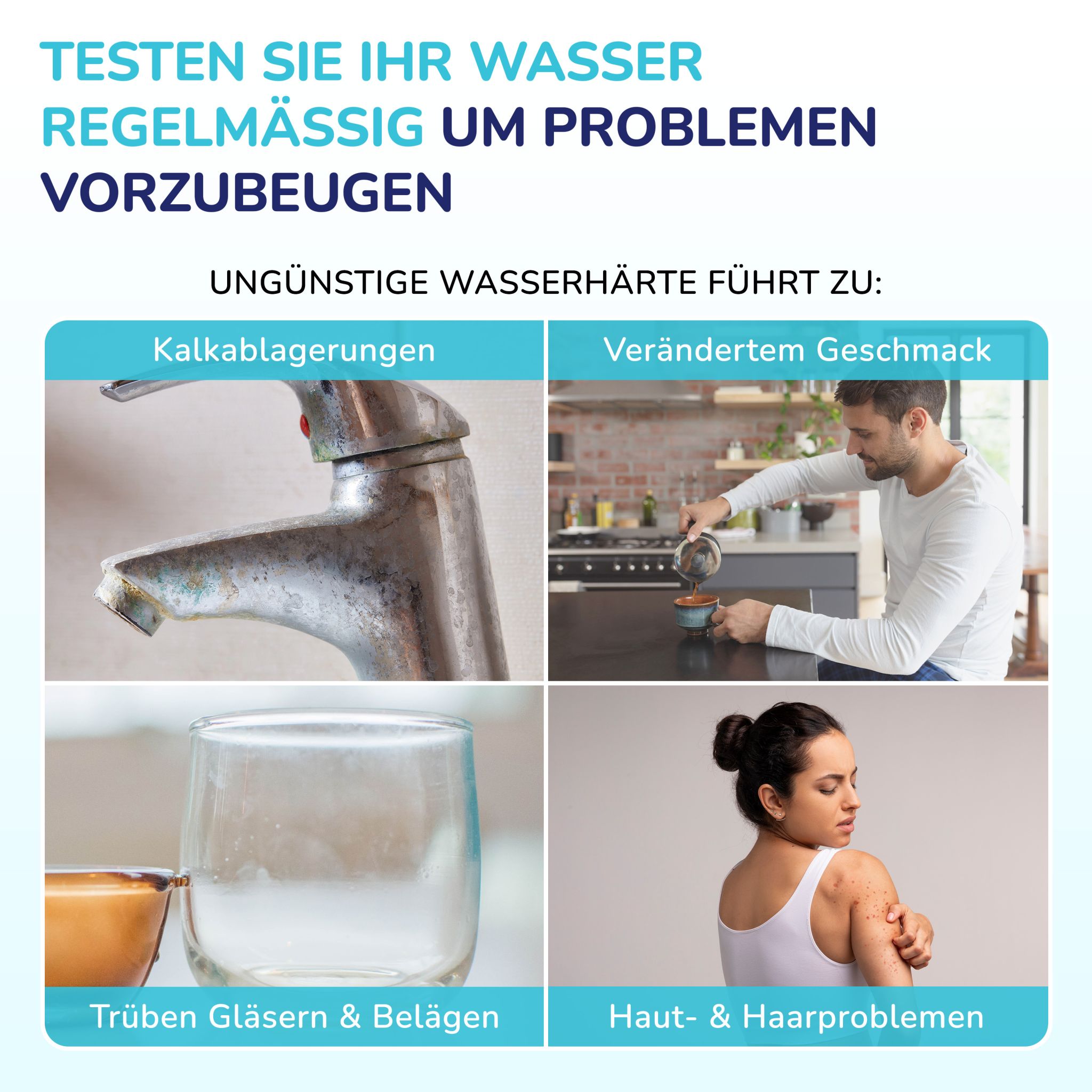Aquanexo Wasserhärte Teststreifen 25 Stück