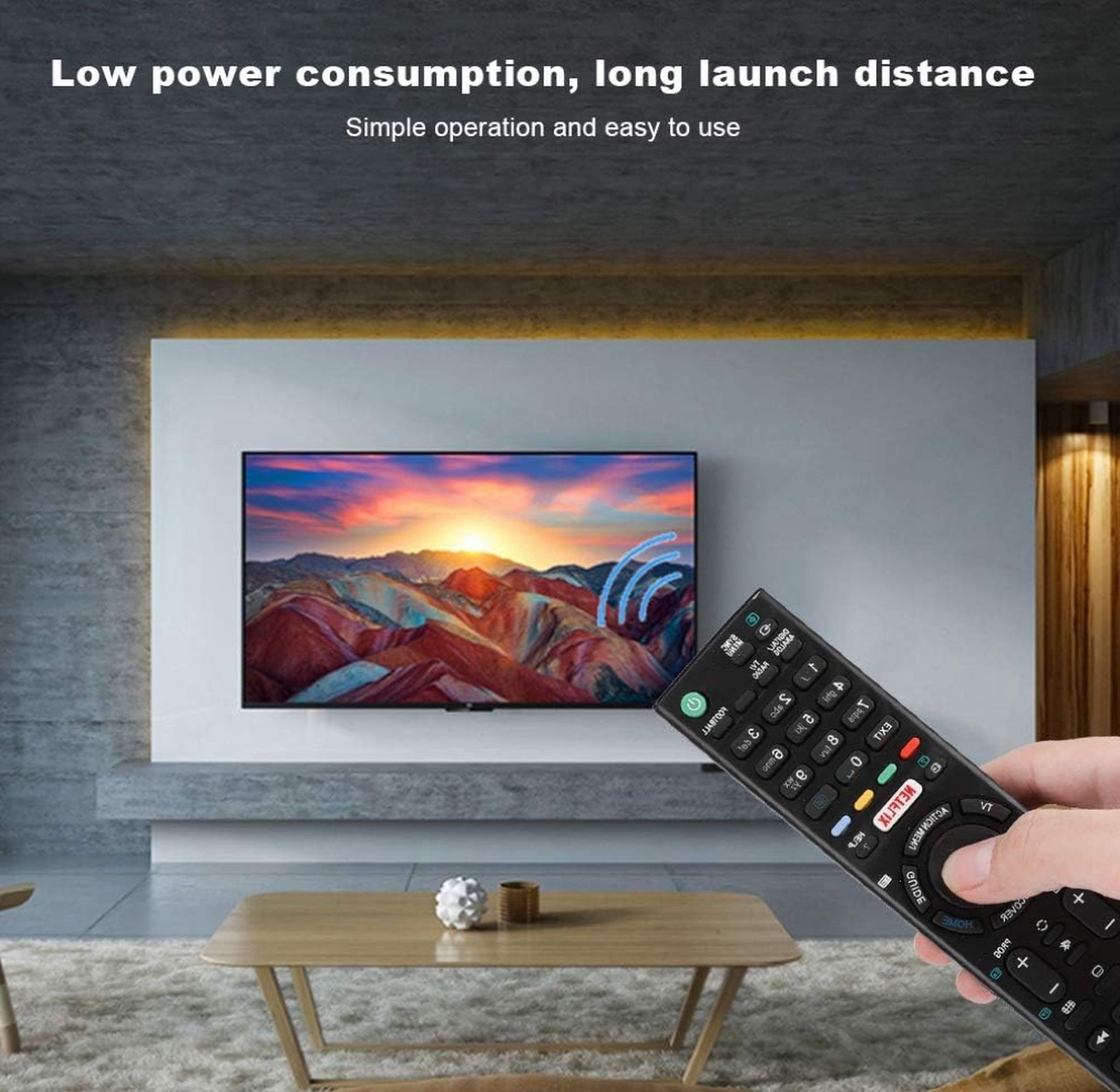 Sony Fernbedienung RMT-TX100D Schwarz für 4K Ultra HD Fernseher