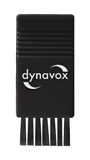 Dynavox Samt-Reinigungspuk zur Schallplatten-Reinigung mit Samtpolster, inklusive Nylonbürste, schwarz