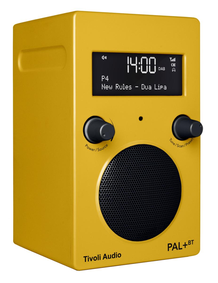 Tivoli Audio PAL+ BT digitales Radio mit Akku (FM/DAB+/AUX/Bluetooth) yellow gelb