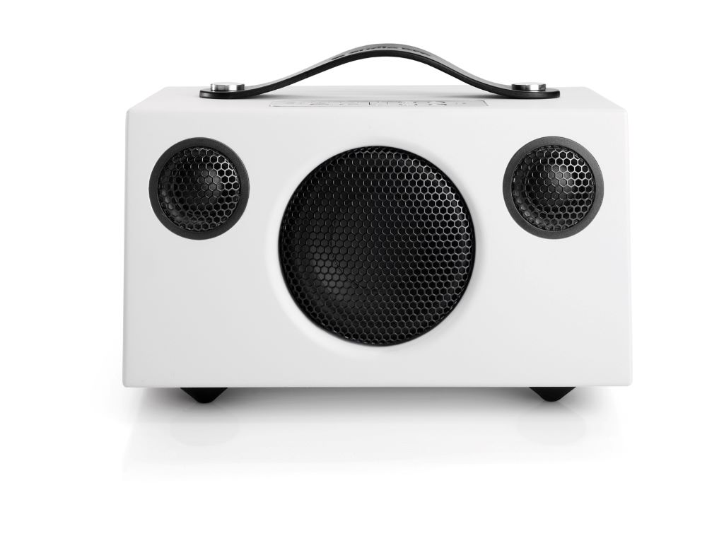 C3 Portabler Multiroom Lautsprecher mit Stationstasten und Akku - arctic white