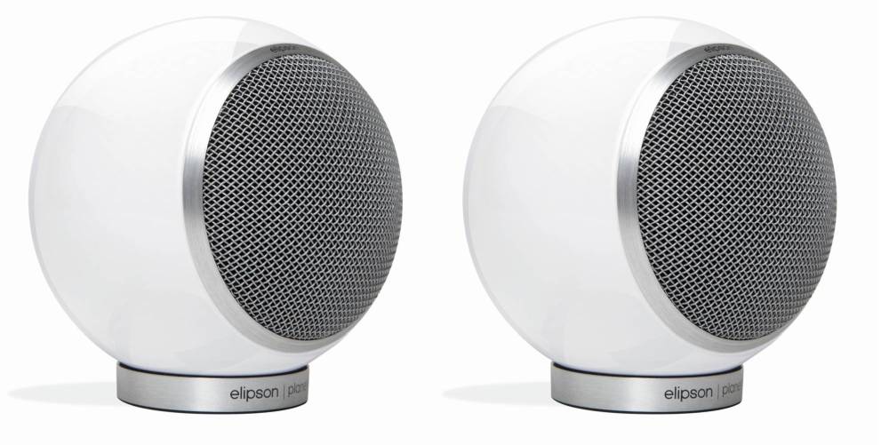 Elipson Planet L 2.0 Stereo-Set Kompaktlautsprecher Weiß Hochglanz