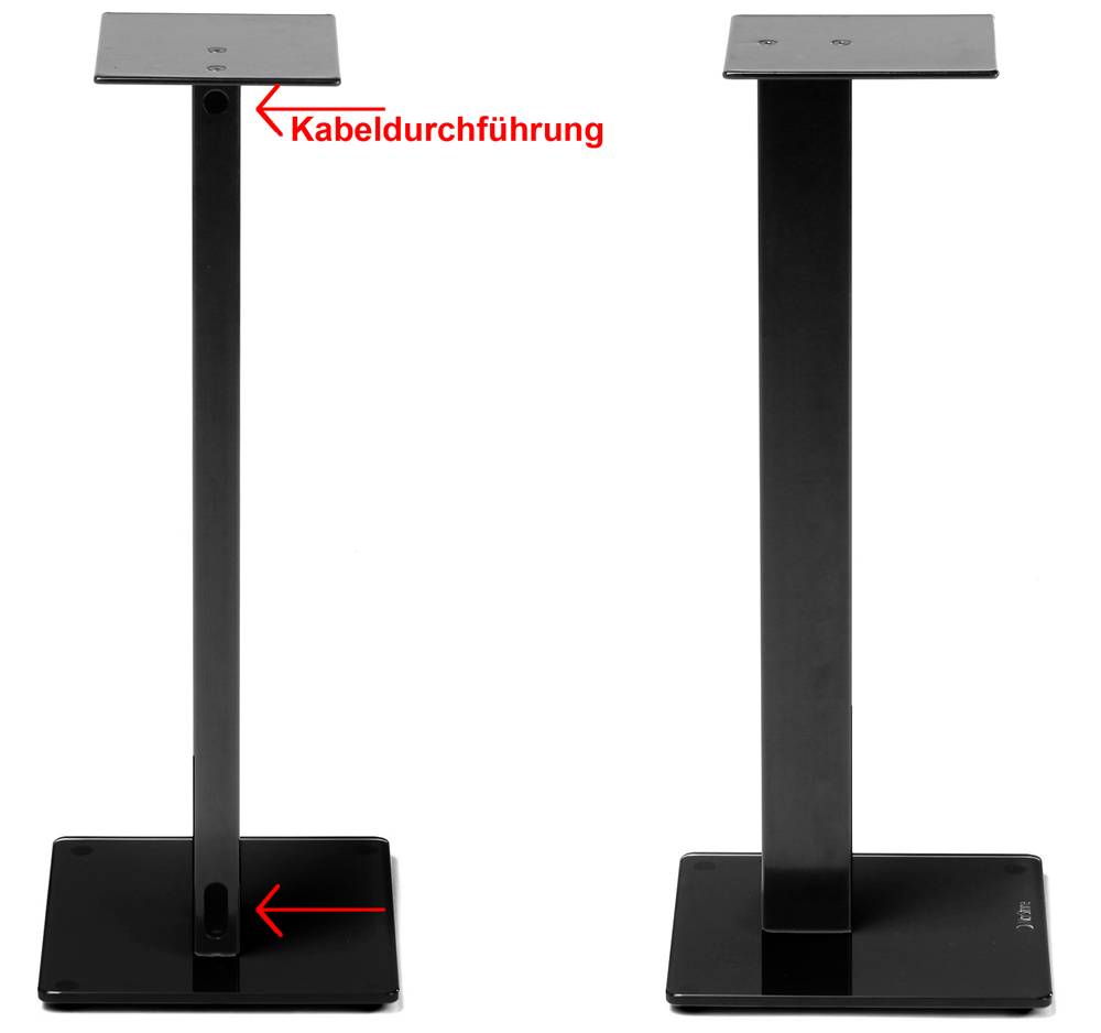 Ausstellungssstück NorStone Lautsprecherständer ESSE schwarz 61cm (Paar)