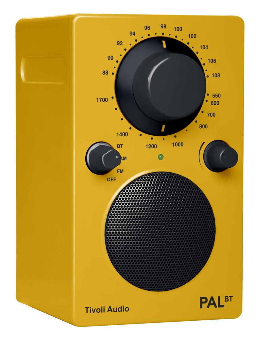 Tivoli Audio PAL BT portables Radio mit Akku (AM/FM/AUX/Bluetooth) yellow gelb