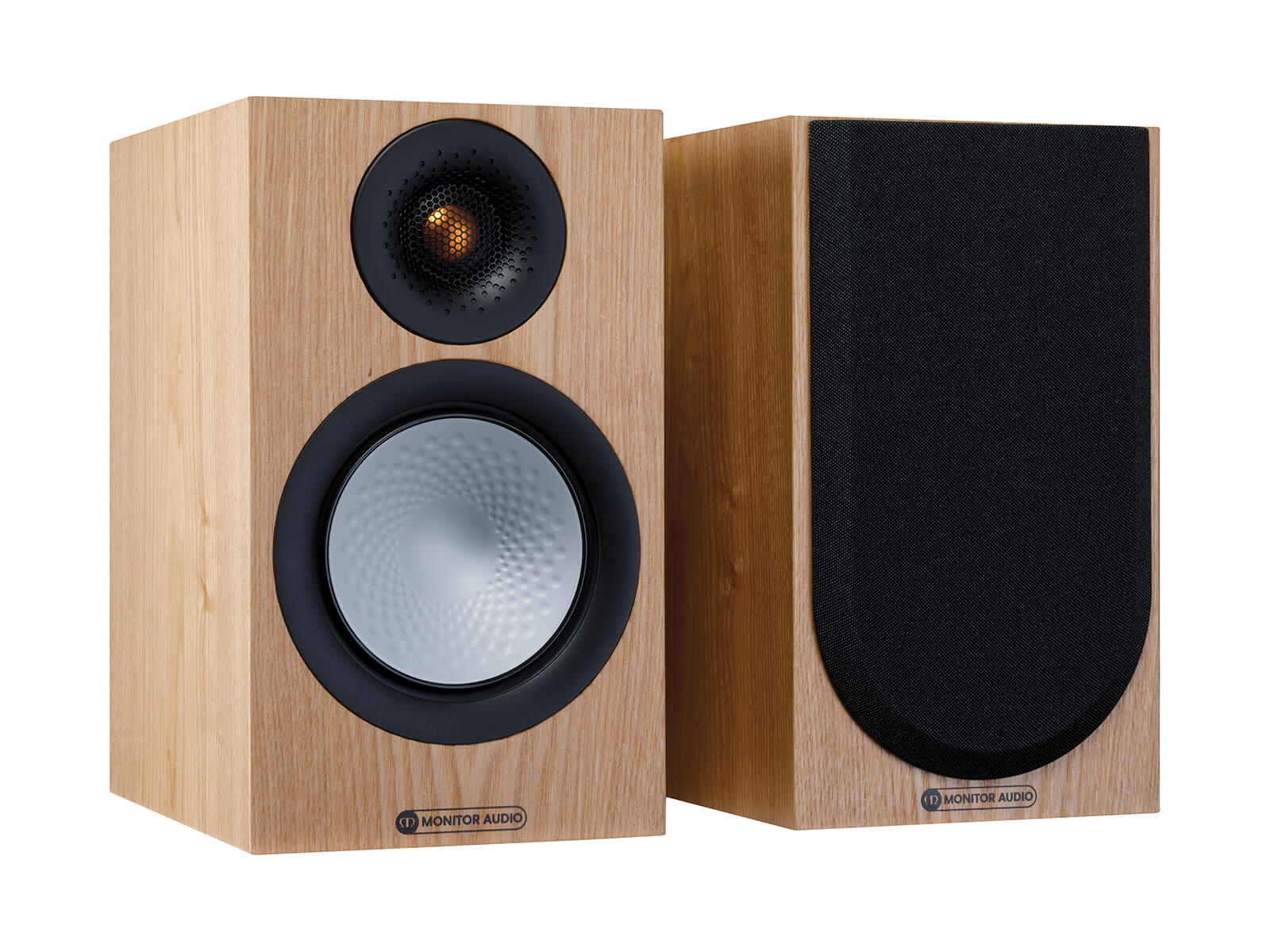 Monitor Audio 2x Kompaktlautsprecher Silver 50 7G, Regallautsprecher, Paar Esche