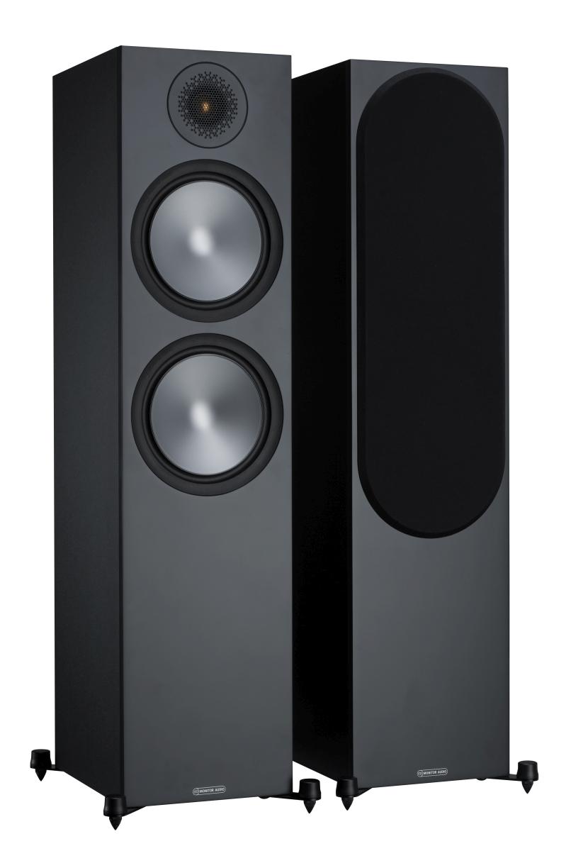 B-Ware  Monitor Audio Bronze 500 (6G) Standlautsprecher schwarz [Paar]