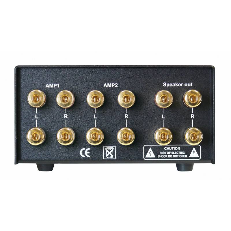 Dynavox AMP-S Verstärker/Lautsprecher-Boxen-Umschalter schwarz Metallgehäuse