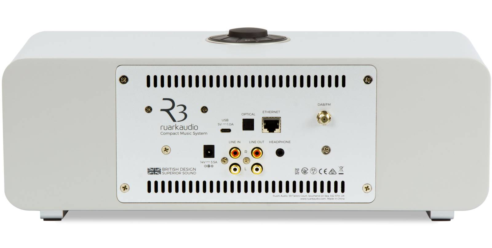 ruarkaudio R3 MK1 Musik-System CD/UKW/DAB+/Internet/Bluetooth/USB, matt grau