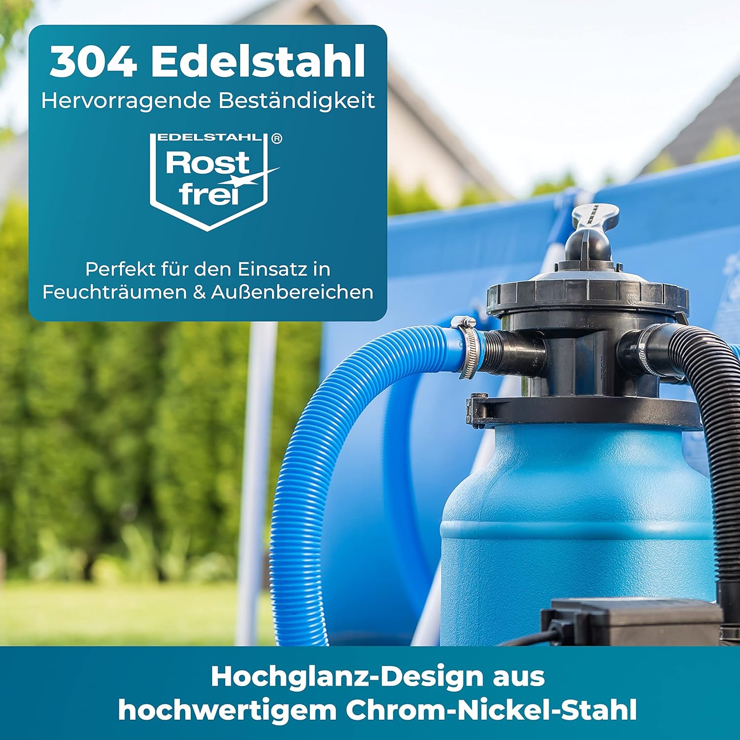 FIXXIA Schlauchschellen [40-60mm] - rostfreier robuster Edelstahl - Schlauchklemme - Schlauchschelle für Pool, Garten, KFZ & Waschmaschine geeignet 6er-Pack