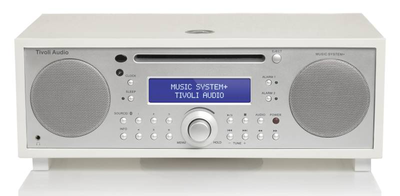 Tivoli Music System+ CD/FM/DAB+/Bluetooth Weiß Lack / silber - NEU - Verpackung beschädigt