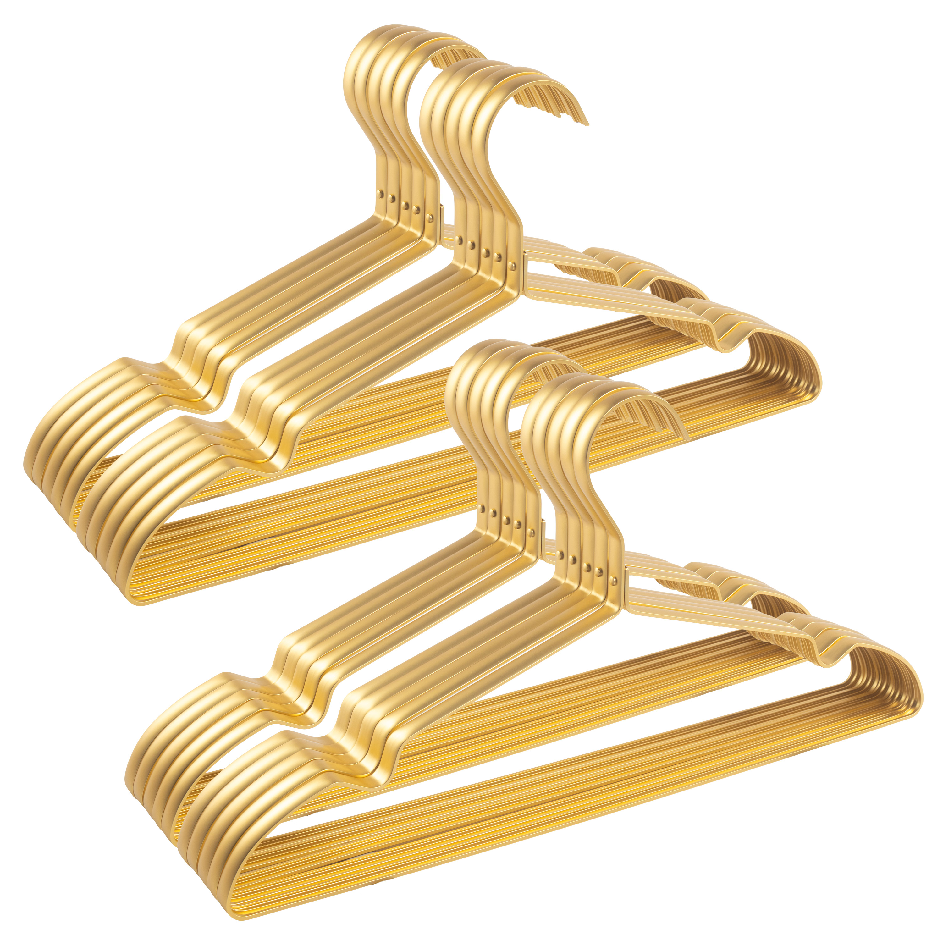 10/20/40 Parusia Kleiderbügel gold 42x1cm, Metall rostfrei, formstabil
