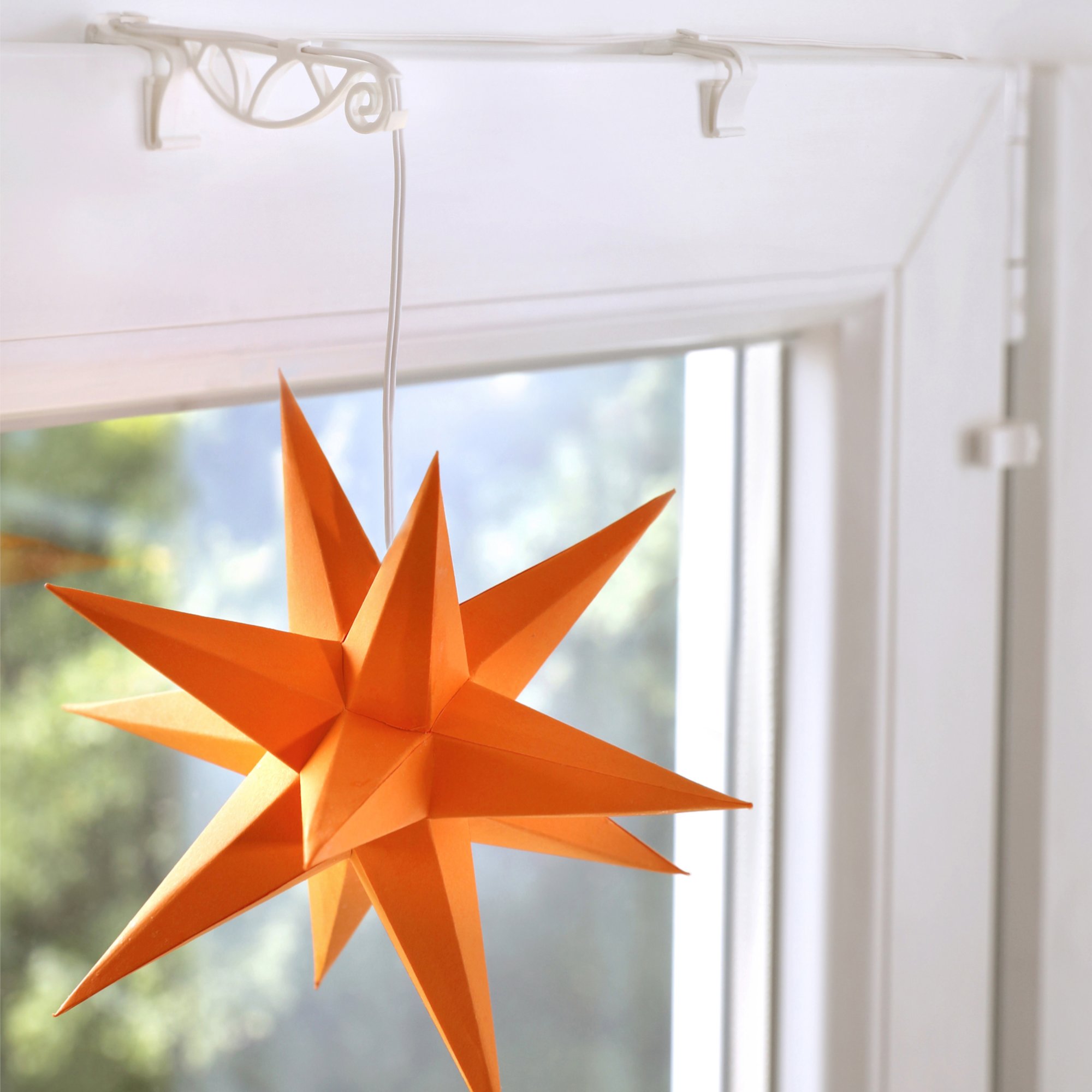 Innoperform Halter für Fenster für Dekoartikel mit Kabelführungen