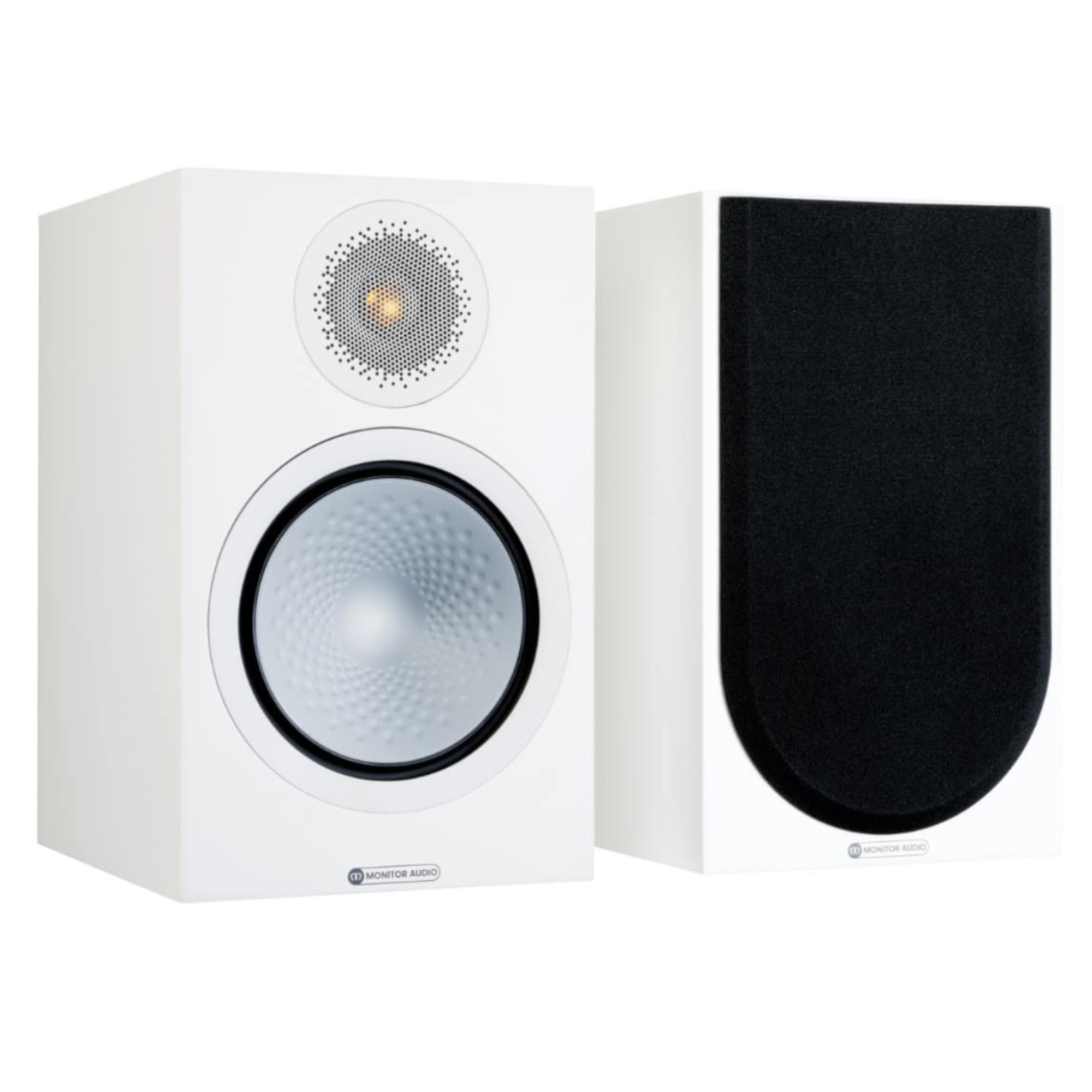 B-Ware Monitor Audio 2x Kompaktlautsprecher Silver 100 7G Lack Weiß Seidenmatt