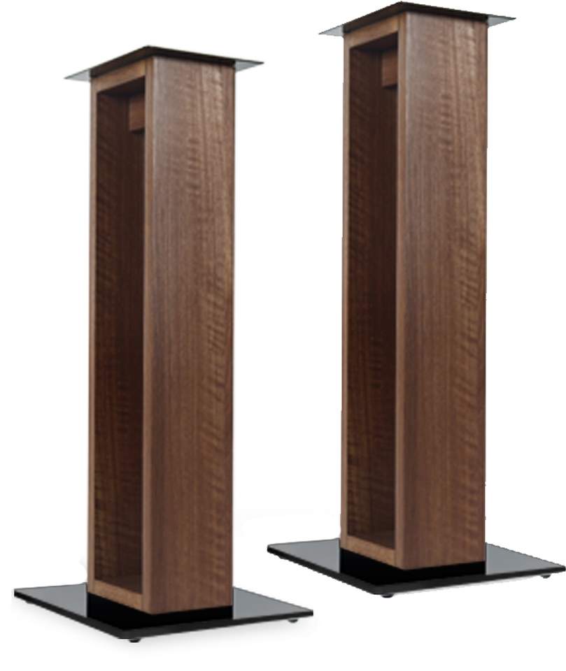 Auspackartikel - NorStone Lautsprecherständer ALVÄ / ALVA Nussbaum/Schwarz 60cm (Paar)