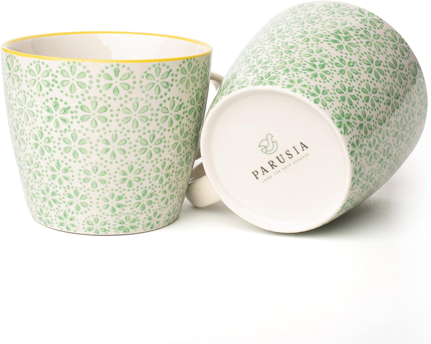 Parusia Tassen Set 4 Kaffeetassen 280ml Fassung Kaffeebecher Porzellan Teetassen