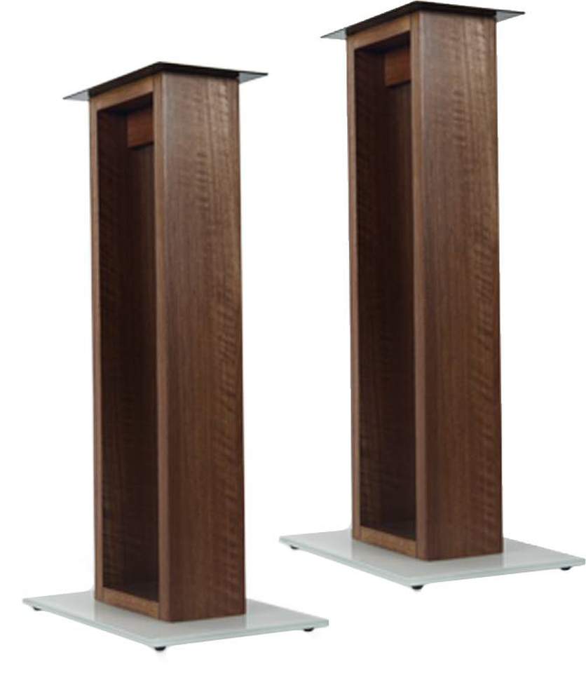 Auspackartikel - NorStone Lautsprecherständer ALVÄ / ALVA Nussbaum/Schwarz 60cm (Paar)