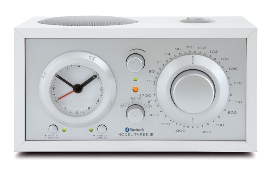 Tivoli Audio Three BT Radiowecker mit Bluetooth Weiß/silber