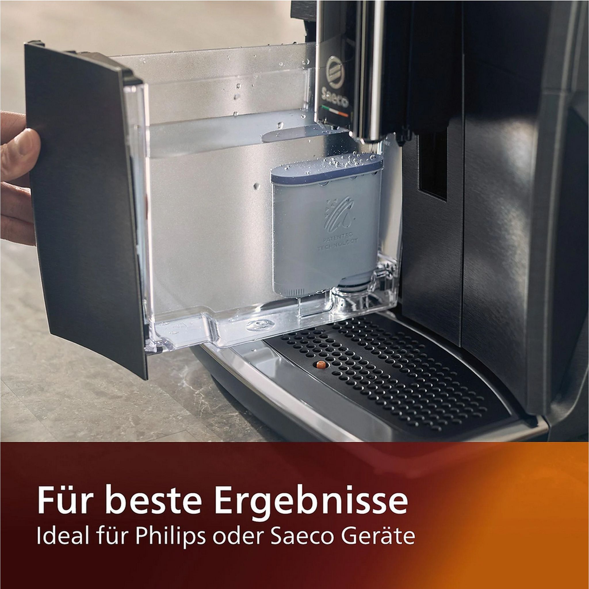 Philips Kalk- und Wasserfilter für Saeco und Philips Kaffeevollautomaten 8-er Pack