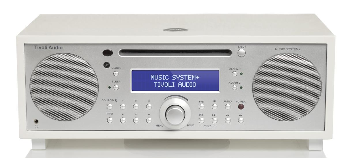 Tivoli Music System+ CD/FM/DAB+/Bluetooth Weiß matt / silber