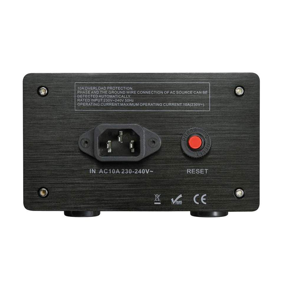 Aufpackartikel - Dynavox HiFi-Steckdosenleiste X4100-B schwarz 8-fach 230V 2300W 10A 