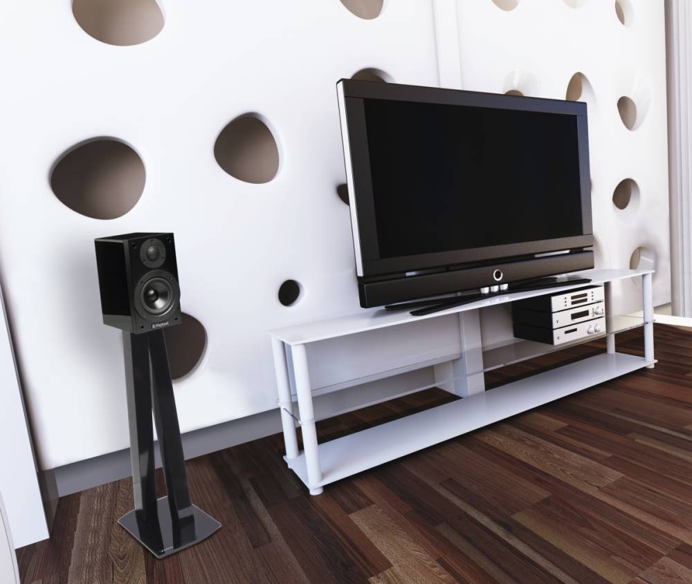 B-Ware - NorStone Lautsprecherständer Walk Stand schwarz satin 72cm (Paar)