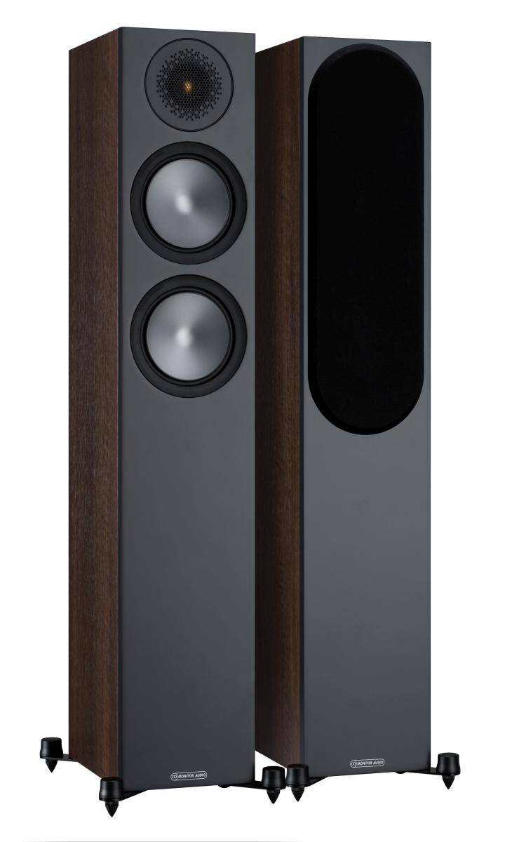 Verpackung beschädigt - Monitor Audio Bronze 200 (6G) Standlautsprecher Walnuss [Paar]