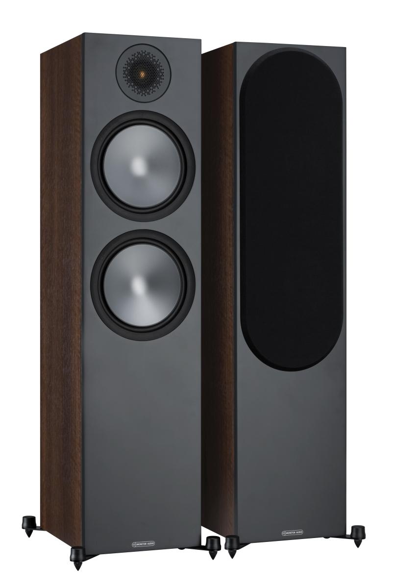 Auspackartikel - Monitor Audio Bronze 500 (6G) Standlautsprecher Walnuss [Paar]