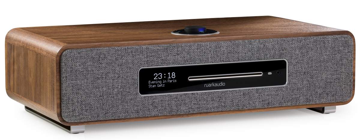 ruarkaudio R5 MK 1 Musiksystem FM/DAB+/CD/Bluetooth/W-LAN Walnuss