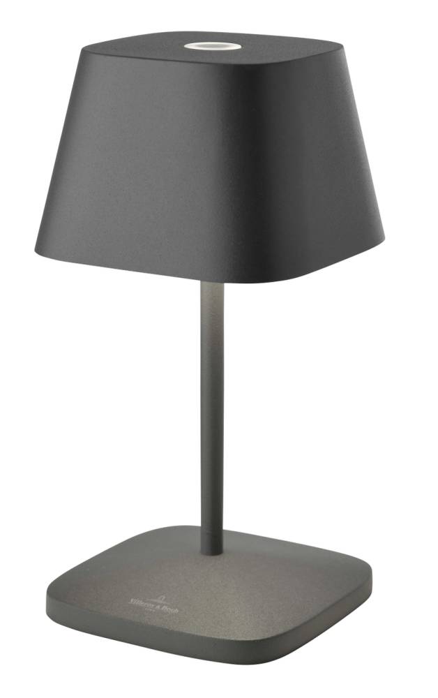 Villeroy & Boch Tischleuchte Neapel 2.0 anthrazit LED dimmbar 20cm B Ware