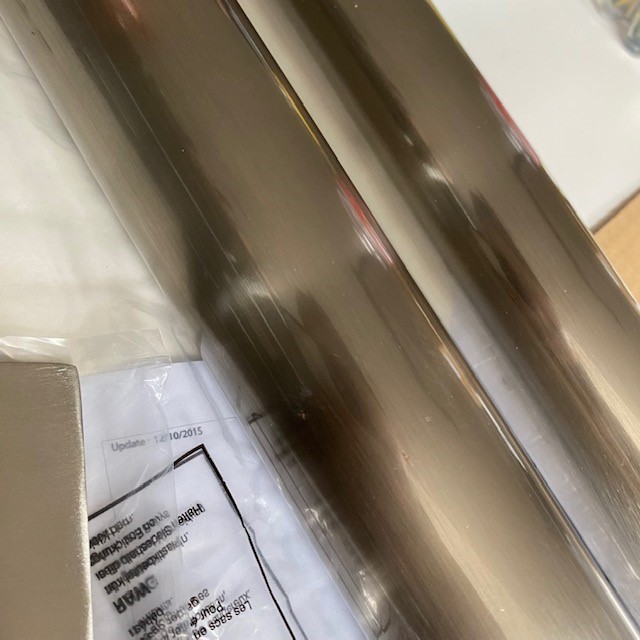 Auspackartikel - NorStone Lautsprecherständer EPUR silber Glasfuß 60cm (Paar)