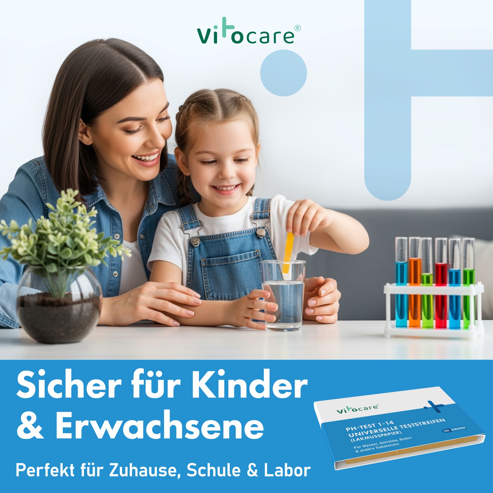 Vitocare PH Teststreifen Lackmuspapier 100 Stück