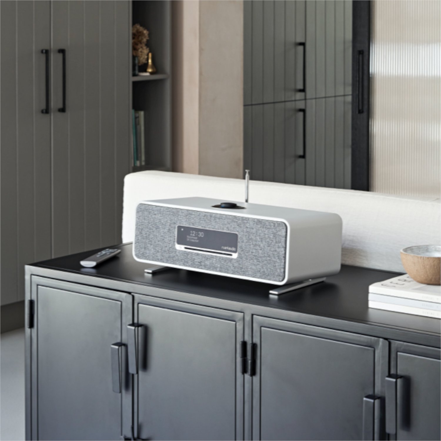 ruarkaudio R3S Musik-System CD/UKW/DAB+/Internet/Bluetooth/USB, Grau